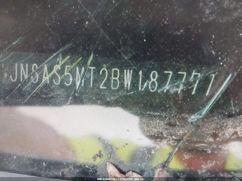 2011 Nissan Rogue Sv VIN: JN8AS5MT2BW187777 Lot: 43446758