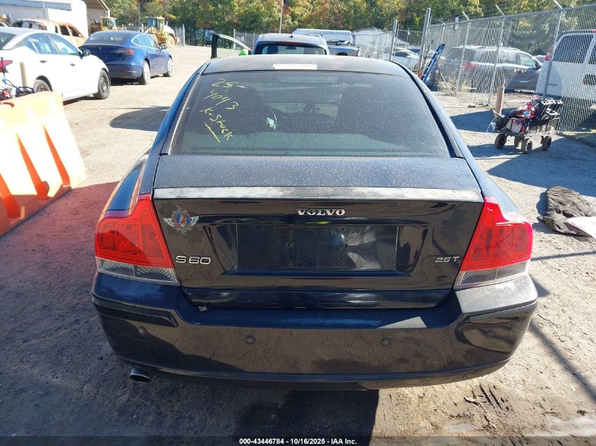 2006 Volvo S60 2.5T VIN: YV1RS592762543274 Lot: 43446784