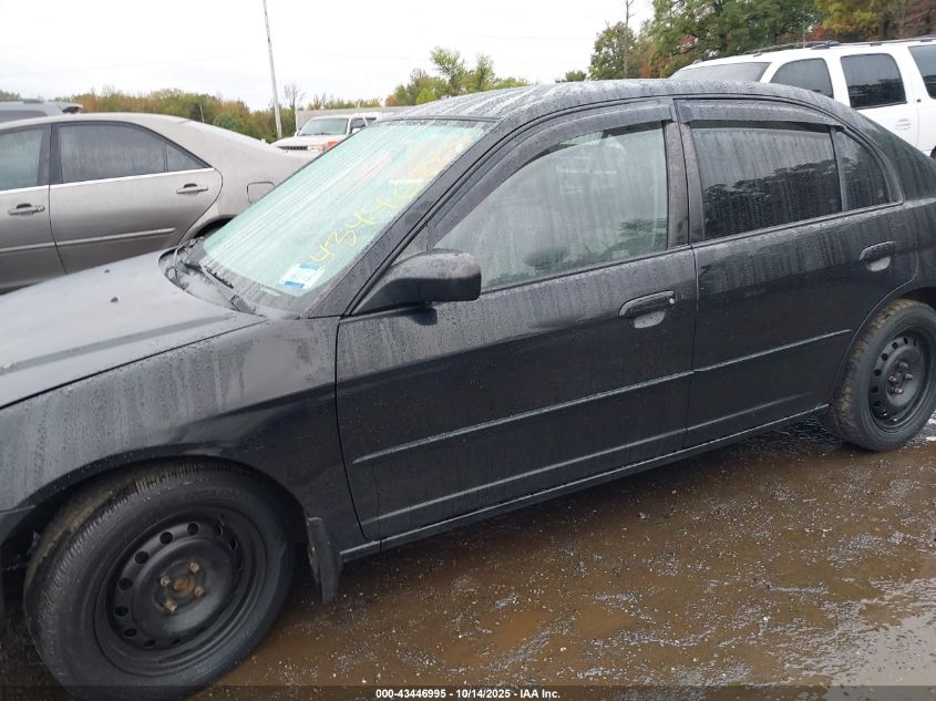 2005 Honda Civic Lx VIN: 2HGES15665H571399 Lot: 43446995