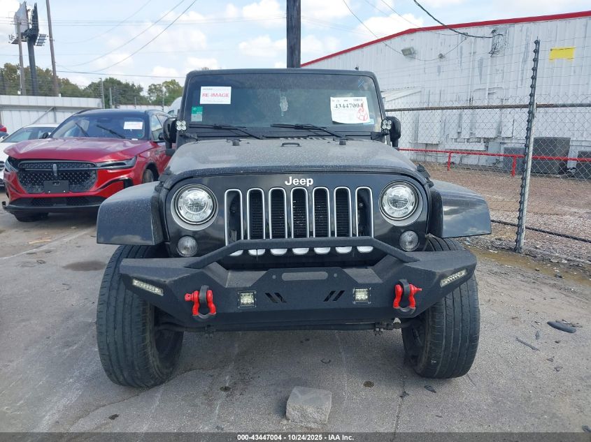 2017 Jeep Wrangler Unlimited Sahara 4X4 VIN: 1C4BJWEG0HL705437 Lot: 43447004