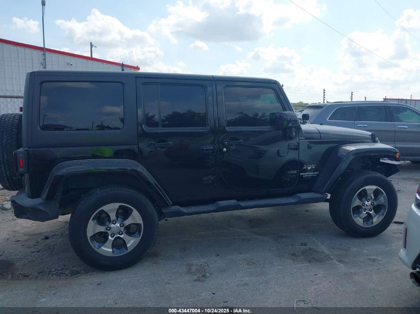 2017 Jeep Wrangler Unlimited Sahara 4X4 VIN: 1C4BJWEG0HL705437 Lot: 43447004