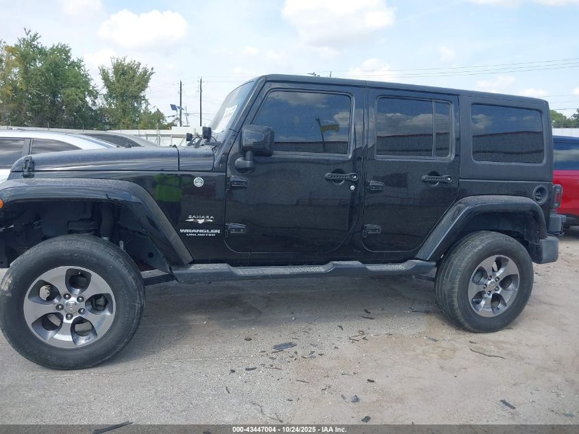 2017 Jeep Wrangler Unlimited Sahara 4X4 VIN: 1C4BJWEG0HL705437 Lot: 43447004