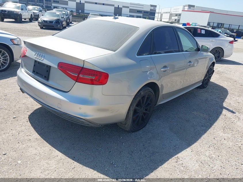 Vin: wauefafl0ea043117, lot: 43941993, audi a4 2.0t premium 20144