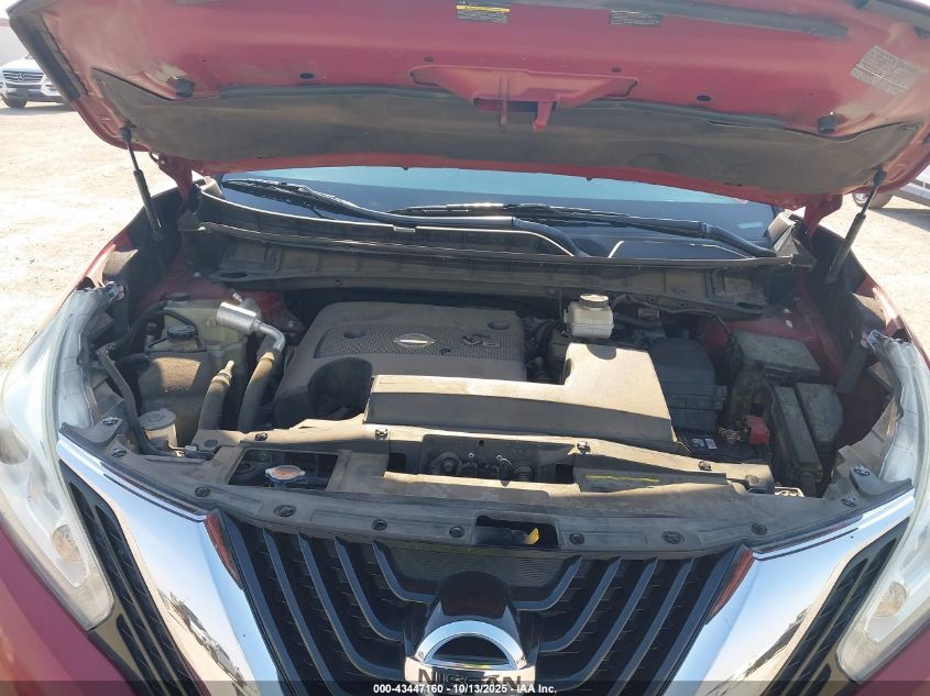 2017 Nissan Murano Sv VIN: 5N1AZ2MH6HN204334 Lot: 43447160
