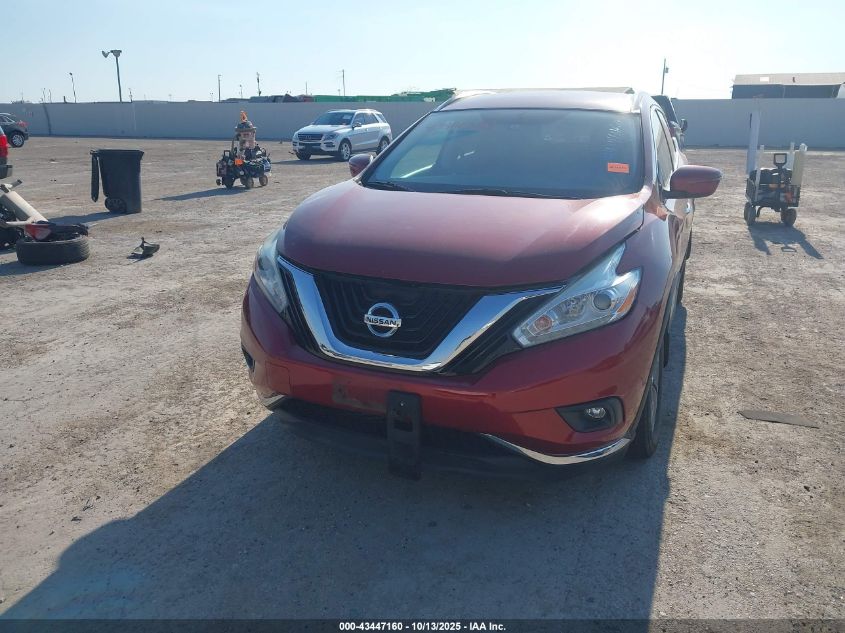 2017 Nissan Murano Sv VIN: 5N1AZ2MH6HN204334 Lot: 43447160
