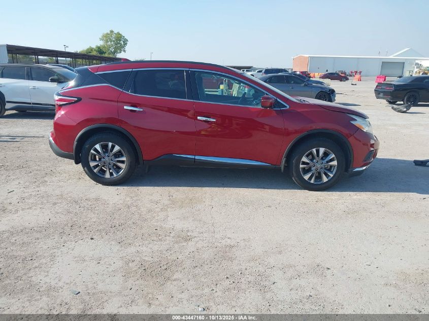 2017 Nissan Murano Sv VIN: 5N1AZ2MH6HN204334 Lot: 43447160