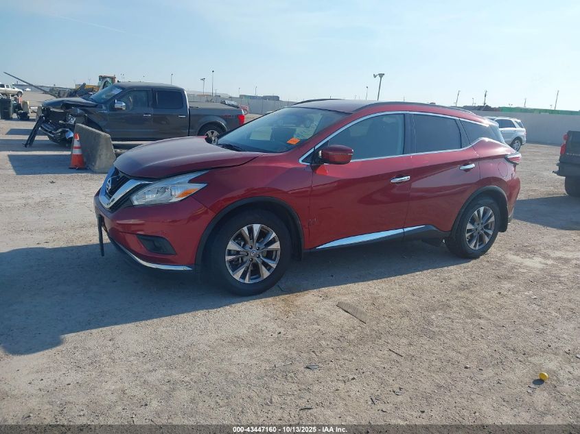 2017 Nissan Murano Sv VIN: 5N1AZ2MH6HN204334 Lot: 43447160