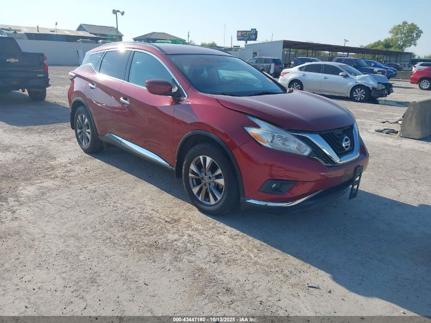 NISSAN MURANO 2017. Lot# 43447160. VIN 5N1AZ2MH6HN204334. Photo 1
