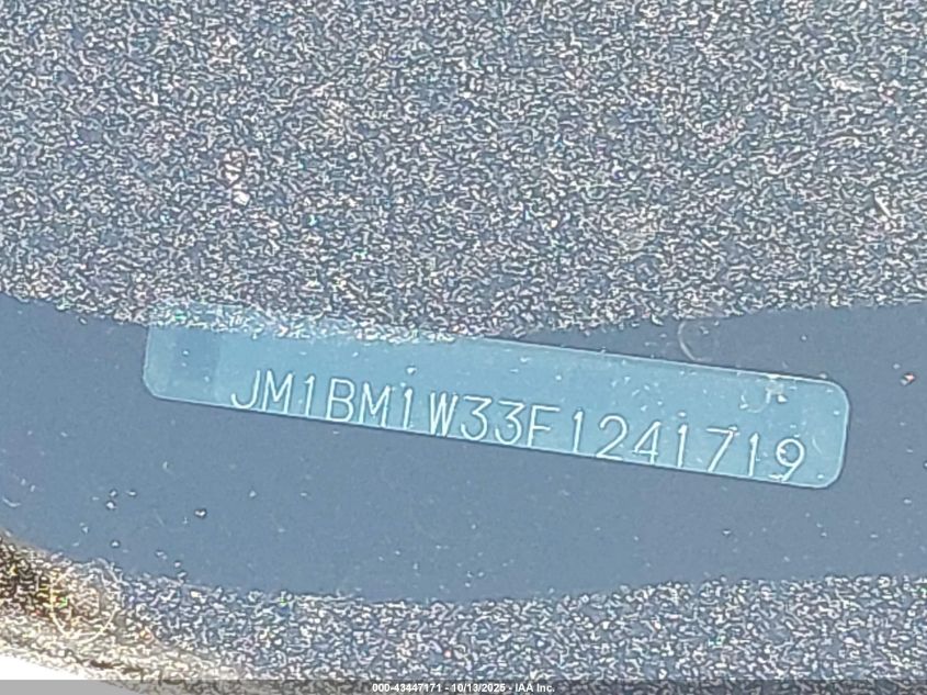 2015 Mazda Mazda3 S Grand Touring VIN: JM1BM1W33F1241719 Lot: 43447171