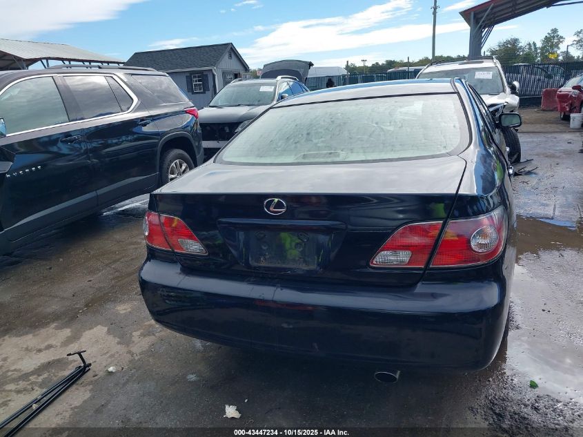 2004 Lexus Es 330 VIN: JTHBA30G145023931 Lot: 43447234