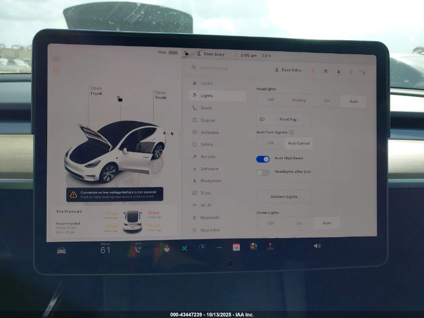 2023 Tesla Model Y Awd/Long Range Dual Motor All-Wheel Drive VIN: 7SAYGDEE5PA035557 Lot: 43447239