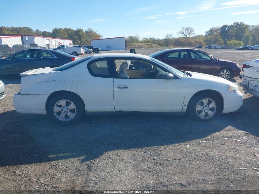 2007 Chevrolet Monte Carlo Ls VIN: 2G1WJ15K379396182 Lot: 43447250