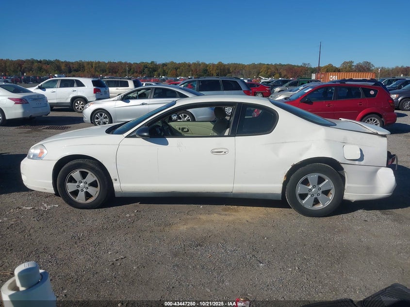 2007 Chevrolet Monte Carlo Ls VIN: 2G1WJ15K379396182 Lot: 43447250