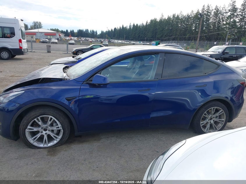 2021 Tesla Model Y Long Range Dual Motor All-Wheel Drive VIN: 5YJYGDEE5MF260055 Lot: 43447254