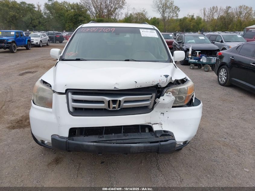 2007 Honda Pilot Ex-L VIN: 2HKYF18687H523179 Lot: 43447409