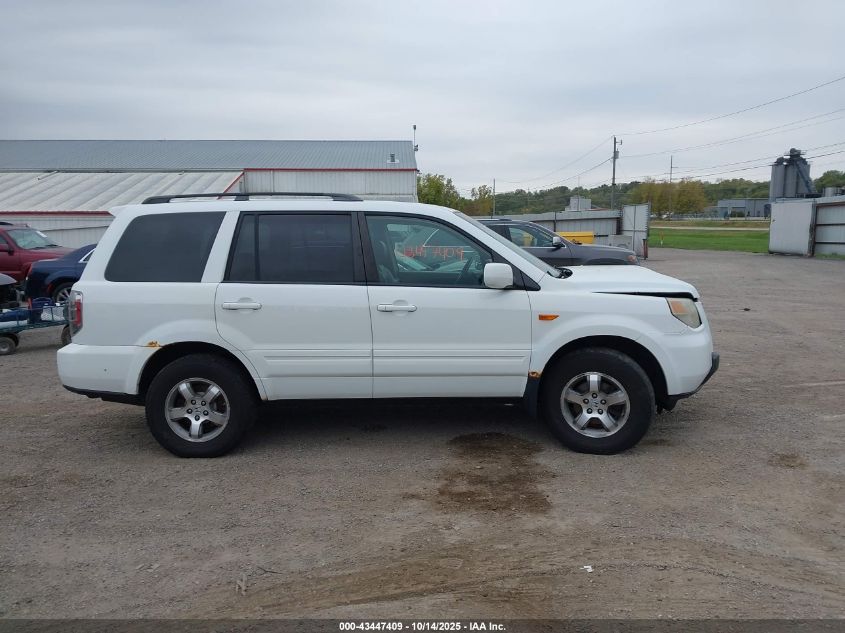 2007 Honda Pilot Ex-L VIN: 2HKYF18687H523179 Lot: 43447409