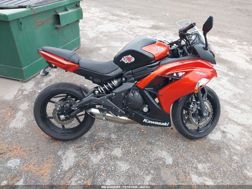 2014 Kawasaki Ex650 F VIN: JKAEXEF19EDA16578 Lot: 43447458