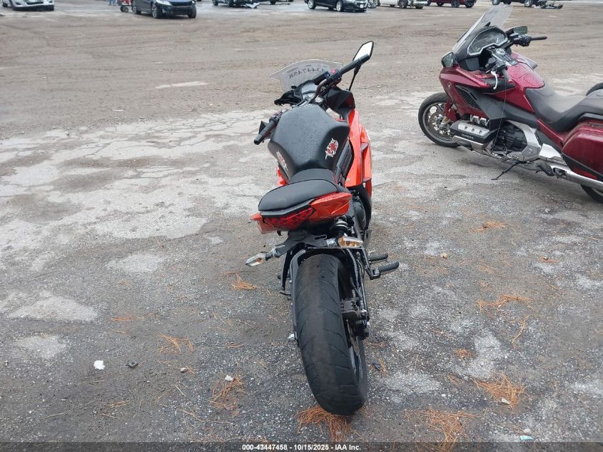 2014 Kawasaki Ex650 F VIN: JKAEXEF19EDA16578 Lot: 43447458