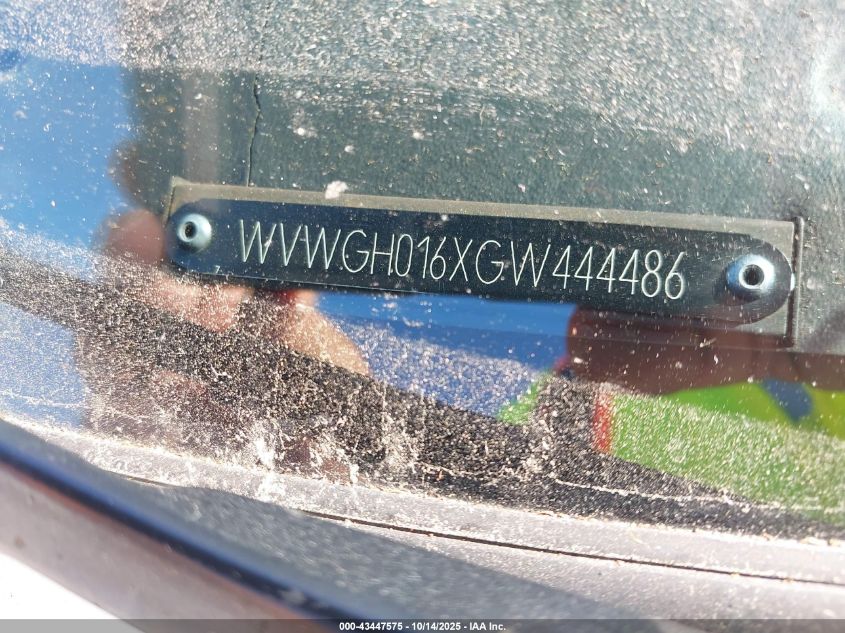 1986 Volkswagen Jetta Gl VIN: WVWGH016XGW444486 Lot: 43447575