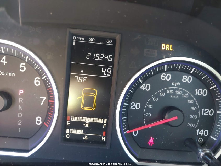 2009 Honda Cr-V Ex VIN: 5J6RE38549L013219 Lot: 43447715