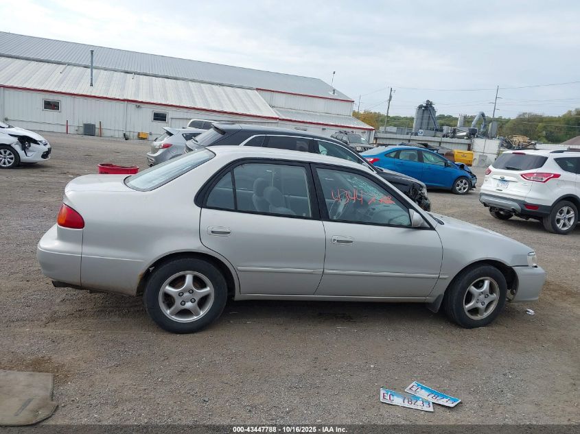 2001 Toyota Corolla Le VIN: 2T1BR12E81C417614 Lot: 43447788