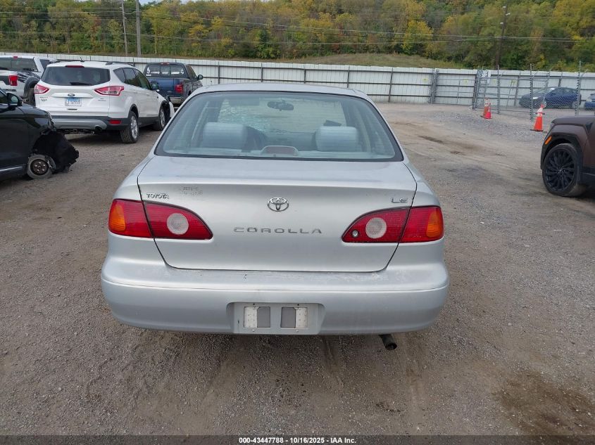 2001 Toyota Corolla Le VIN: 2T1BR12E81C417614 Lot: 43447788