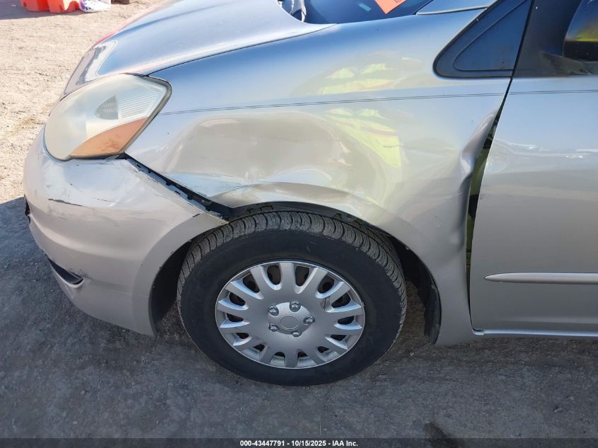 2008 Toyota Sienna Ce VIN: 5TDZK23C28S178374 Lot: 43447791