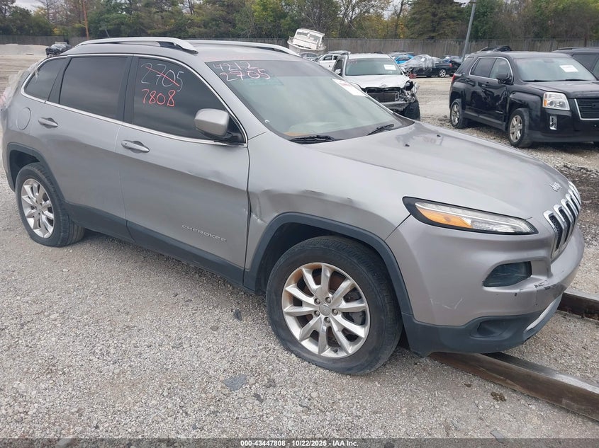 2016 Jeep Cherokee Limited silver suv gasoline 1C4PJMDB7GW289240 photo #1