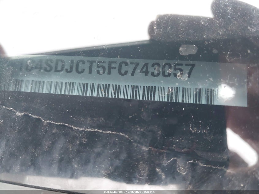 2015 DODGE DURANGO R/T 1C4SDJCT5FC743057