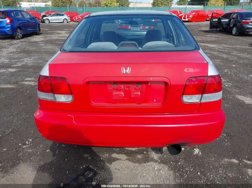 1998 Honda Civic Dx VIN: 2HGEJ6623WH616702 Lot: 43448268