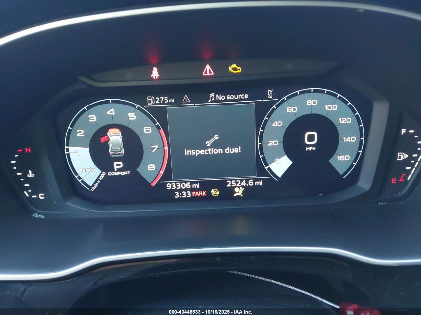 2022 Audi Q3 Premium VIN: WA1AUCF38N1007169 Lot: 43448533