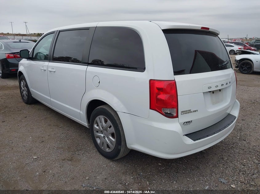 Vin: 2c4rdgbg1jr148065, lot: 43943399, dodge grand caravan se 20183