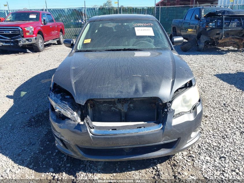 2009 Subaru Legacy 2.5I VIN: 4S3BL616397226284 Lot: 43448602