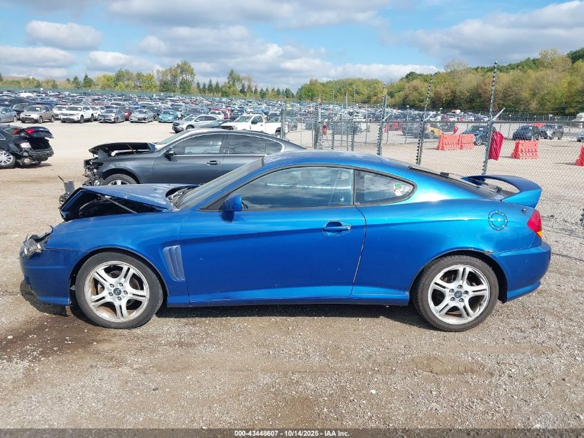 2004 Hyundai Tiburon Gt V6/Gt V6 Special Edition VIN: KMHHN65F44U153298 Lot: 43448607