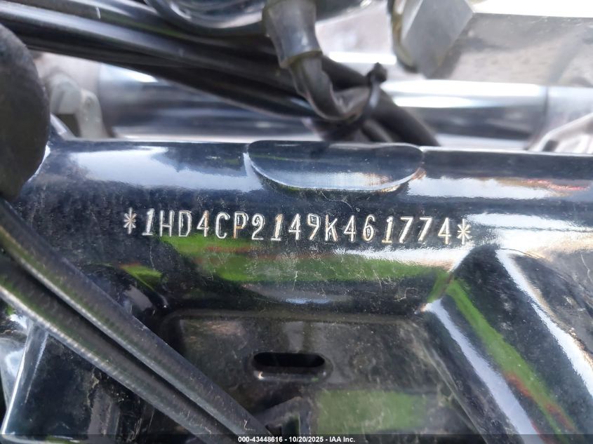 2009 Harley-Davidson Xl883 C VIN: 1HD4CP2149K461774 Lot: 43448616