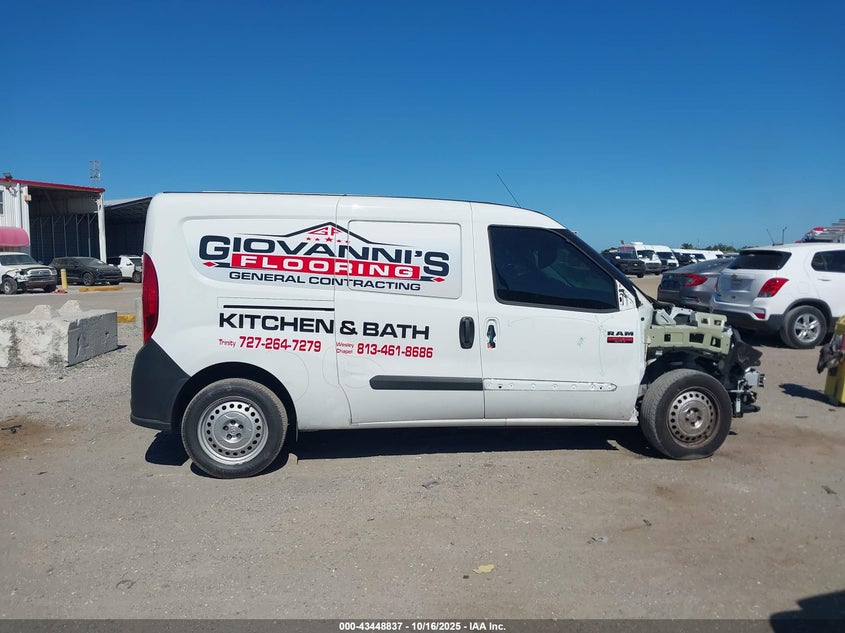 2021 Ram Promaster City Tradesman VIN: ZFBHRFABXM6S99384 Lot: 43448837