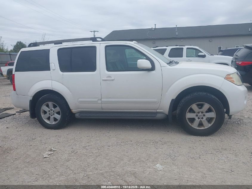 2008 Nissan Pathfinder Se VIN: 5N1AR18B28C627018 Lot: 43448910