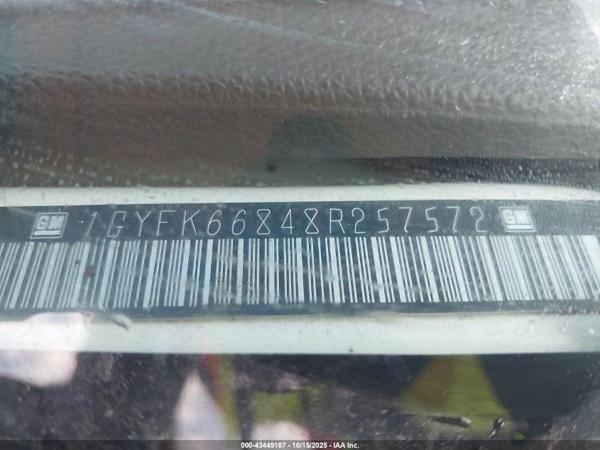 2008 Cadillac Escalade Esv Standard VIN: 1GYFK66848R257572 Lot: 43449187