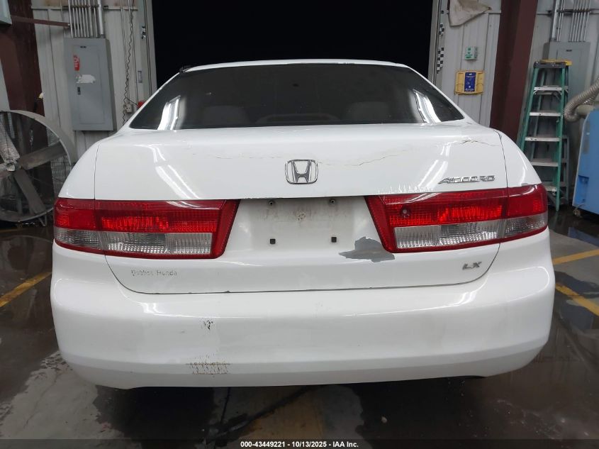 2003 Honda Accord 2.4 Lx VIN: 3HGCM56383G705484 Lot: 43449221