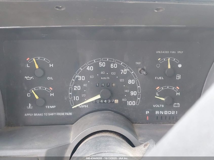 1993 GMC Safari Xt VIN: 1GTDM19Z7PB526072 Lot: 43449259