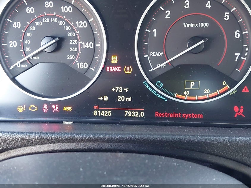 2015 BMW 335I - WBA3A9G56FNS66518