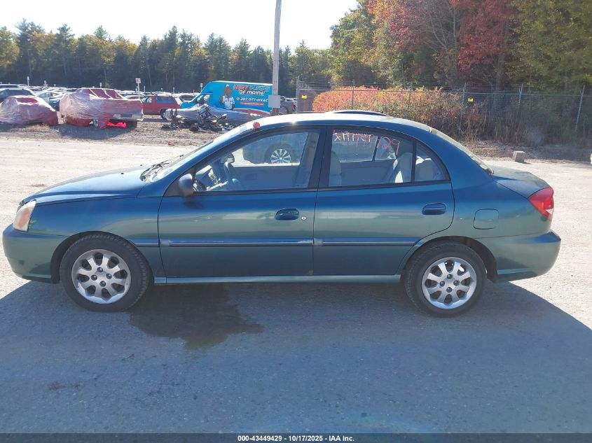 2004 Kia Rio VIN: KNADC125446320784 Lot: 43449429
