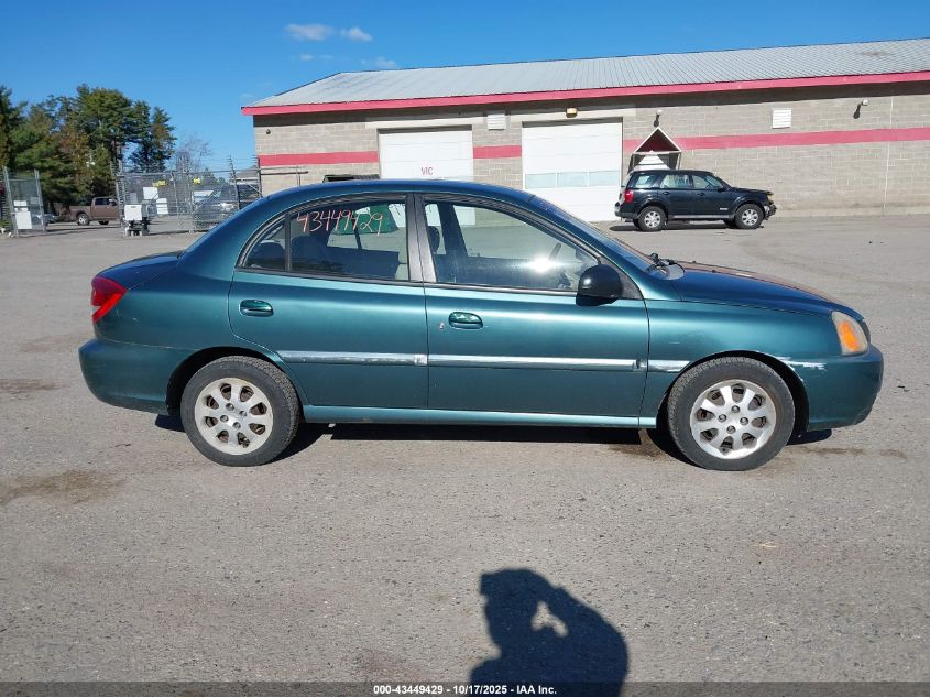 2004 Kia Rio VIN: KNADC125446320784 Lot: 43449429