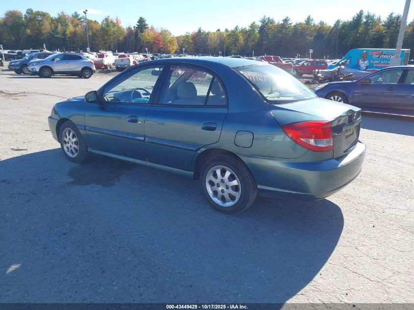 KNADC125446320784 2004 KIA RIO photo no. 3