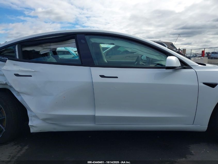 2023 Tesla Model 3 Rear-Wheel Drive VIN: 5YJ3E1EA8PF581989 Lot: 43449451