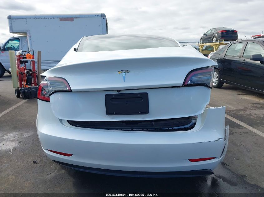 2023 Tesla Model 3 Rear-Wheel Drive VIN: 5YJ3E1EA8PF581989 Lot: 43449451