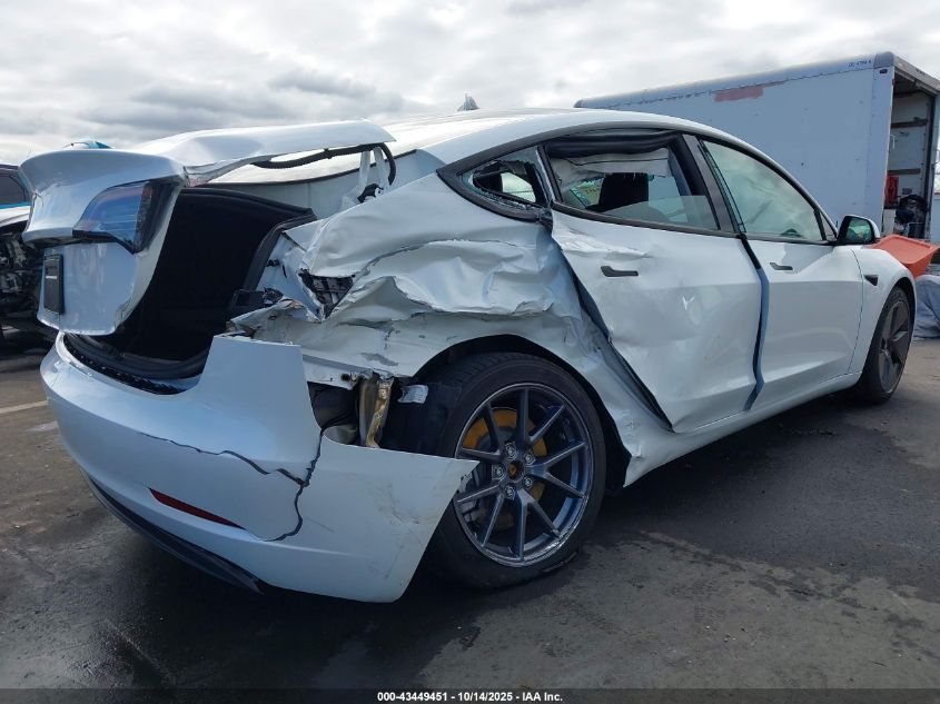 2023 Tesla Model 3 Rear-Wheel Drive VIN: 5YJ3E1EA8PF581989 Lot: 43449451