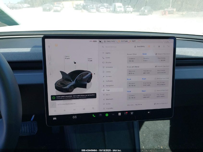 2024 Tesla Model 3 Long Range Dual Motor All-Wheel Drive/Rear-Wheel Drive VIN: 5YJ3E1EA6RF870243 Lot: 43449464