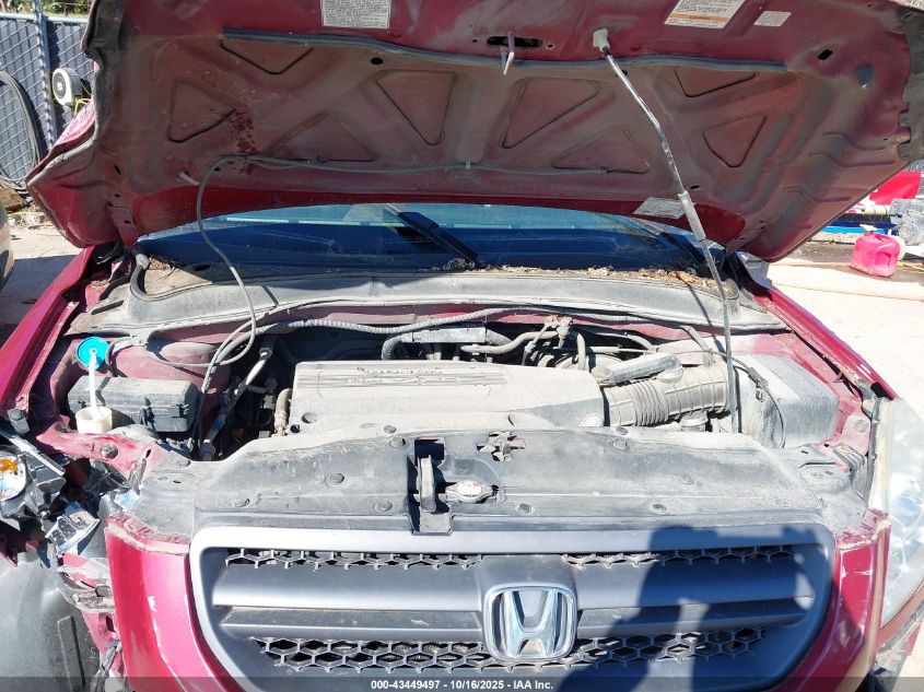 2003 Honda Pilot Ex-L VIN: 2HKYF18573H547037 Lot: 43449497