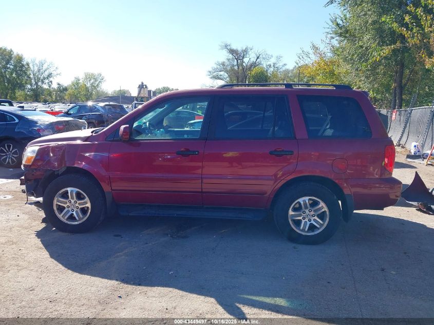 2003 Honda Pilot Ex-L VIN: 2HKYF18573H547037 Lot: 43449497